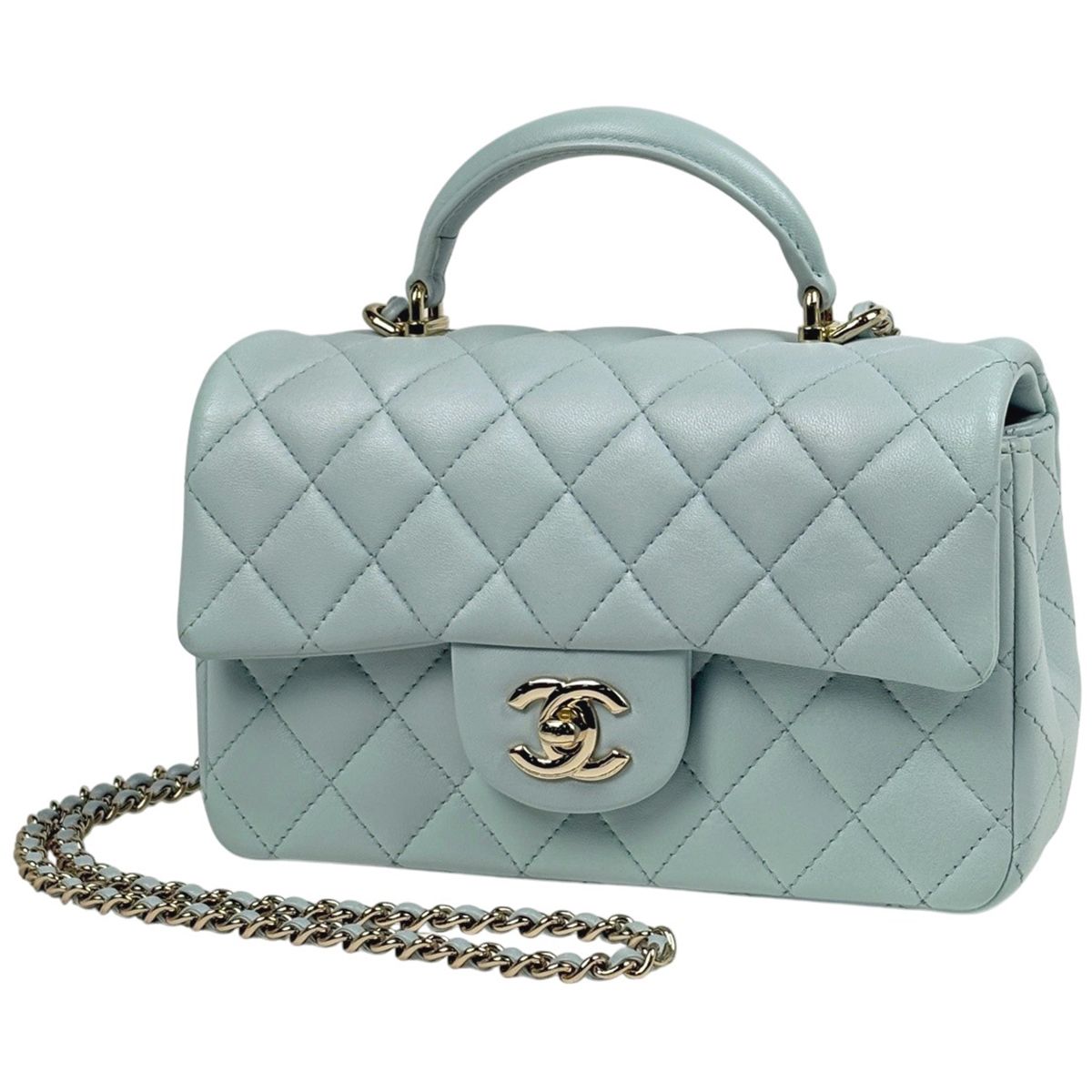 シャネル CHANEL ココマーク トップハンドル チェーン ショルダー 
