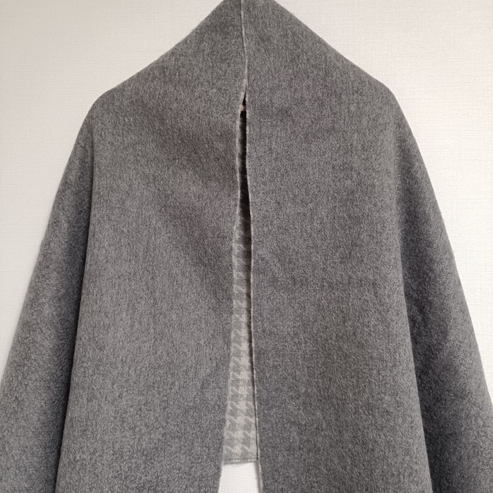 スタイルデリ 大判カシミヤストール 切り替え グレー系 美品 - メルカリ
