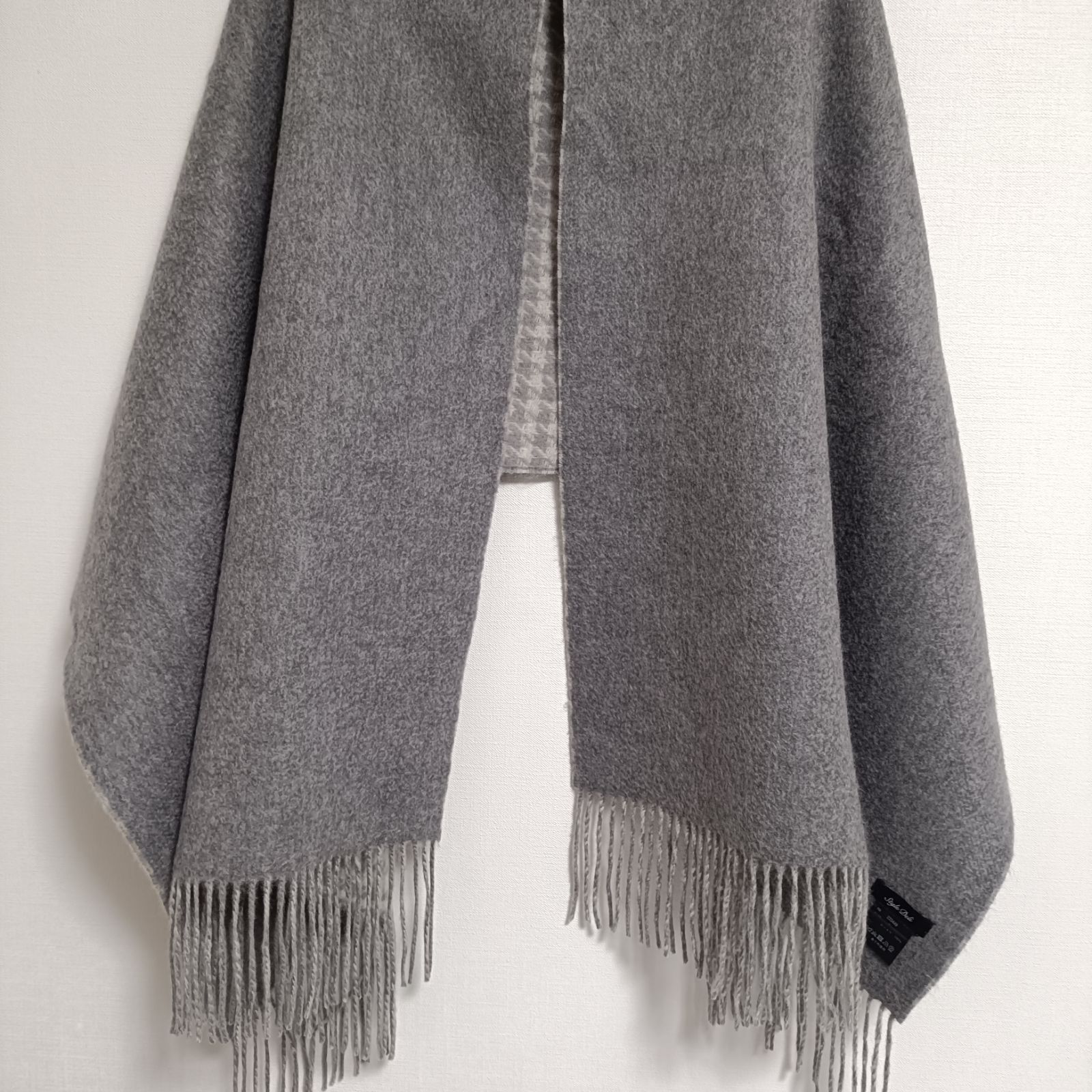 style deli カシミアストール スタイルデリ 大判カシミヤストール 切り替え グレー系 美品 - メルカリ