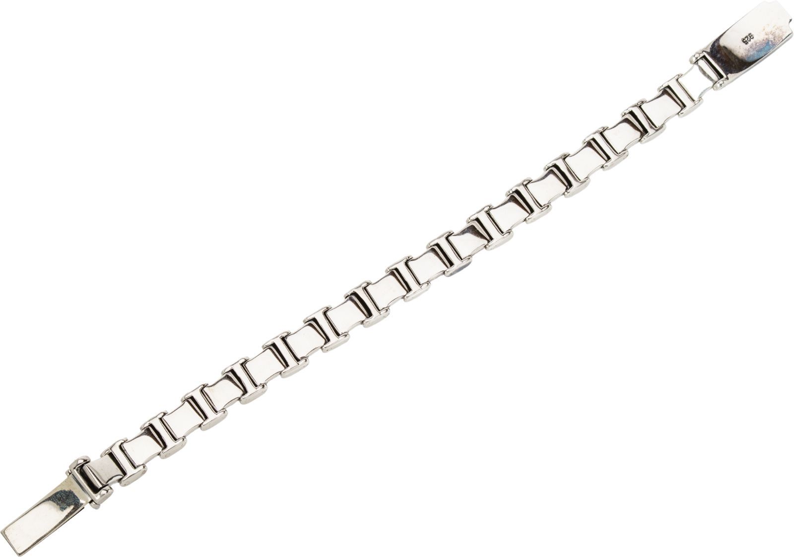 重厚なる百合の連なりが宿す威厳と品格｜シルバー925 ラグジュアリーリンクブレスレット