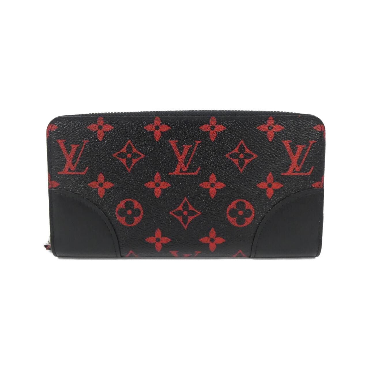 ルイヴィトン モノグラム ルージュ ジッピー ウォレット M 60974 財布