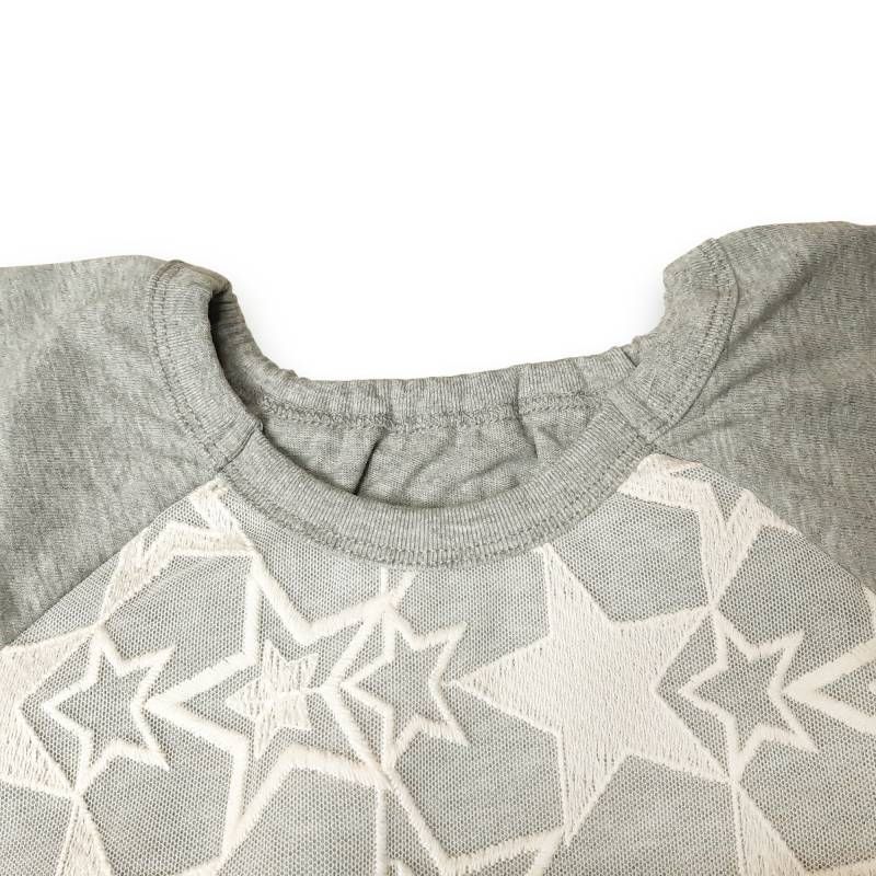  hakka kids 星刺繍チュールカットソーチュニック 110-130 cm Tシャツ トップス