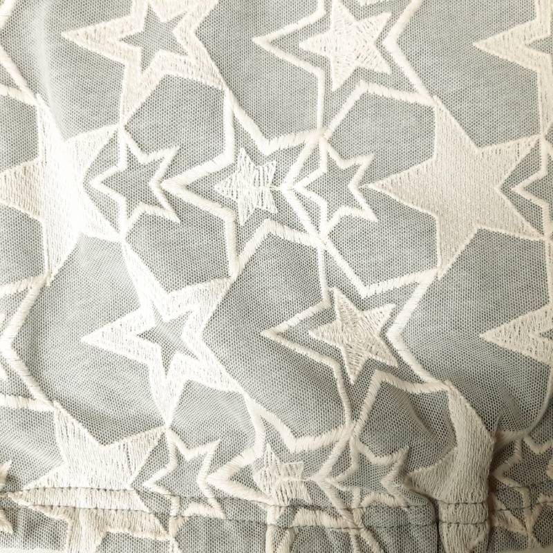 星刺繍チュールカットソーチュニック 110-130