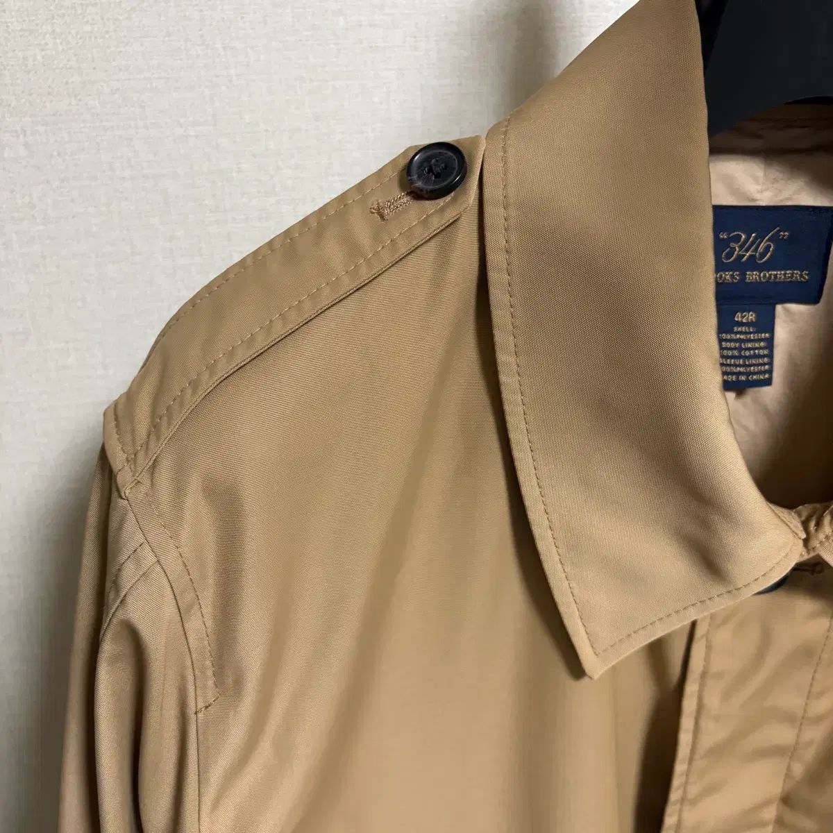 ほぼ新品) ブルックス・ブラザーズ 346 シングル ステンカラーコート