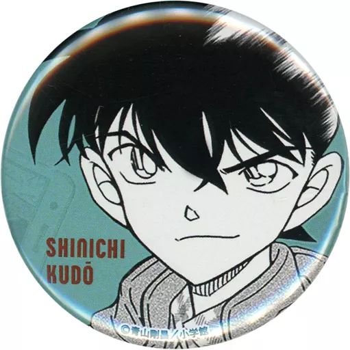 バッジ ピンズ 工藤新一 名探偵コナン 緋色の弾丸 公開記念 缶バッジ コナン アプリ クラブ会員 グッズ