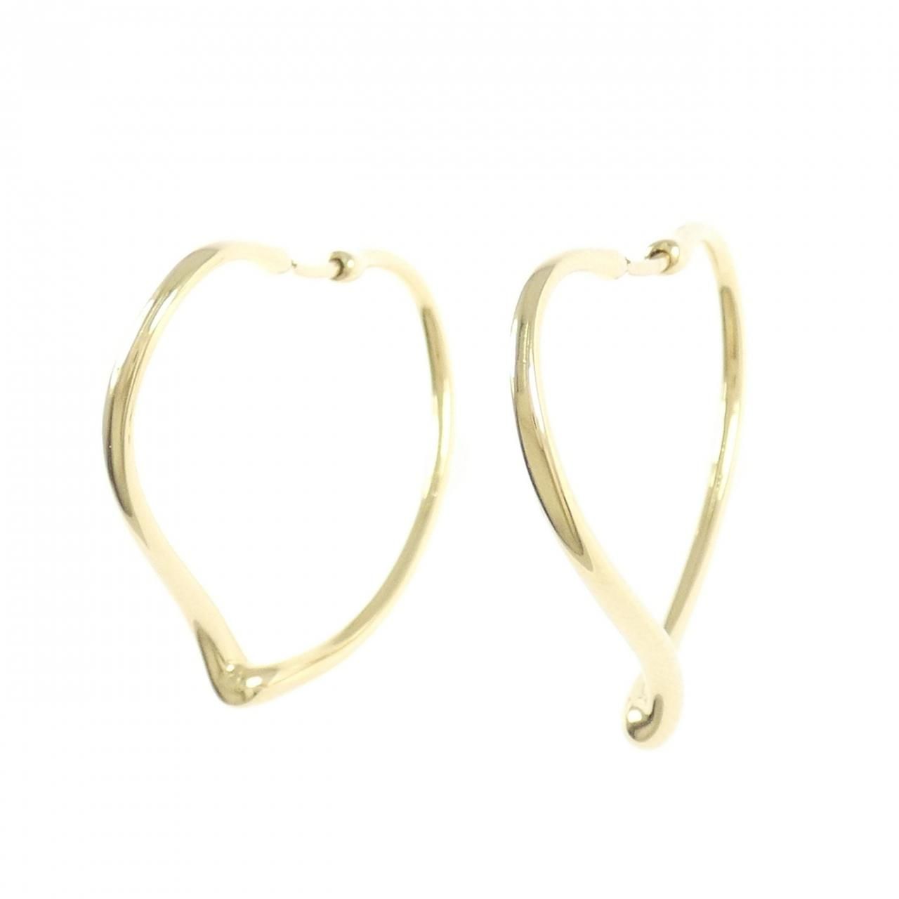 ティファニー オープンハート フープ ピアス