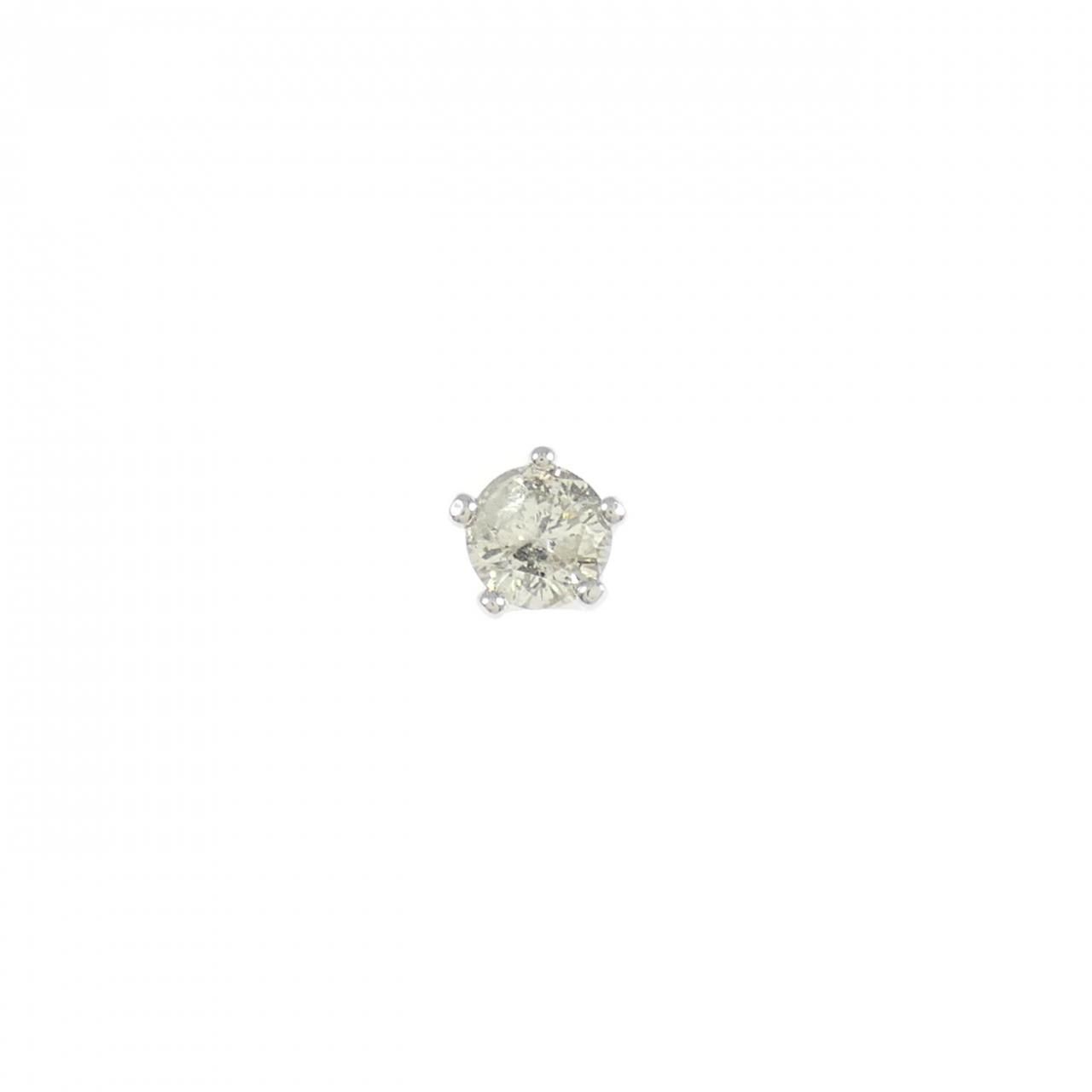 PT 900 ダイヤモンド ピアス 0 20 CT 片耳
