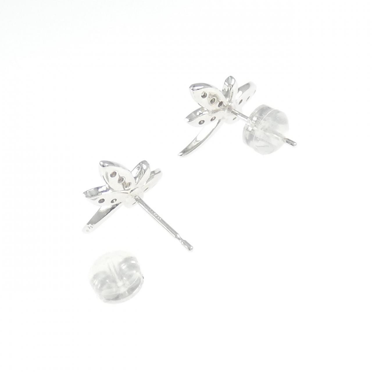 K18WG ダイヤモンド ピアス 0.22CT - メルカリ