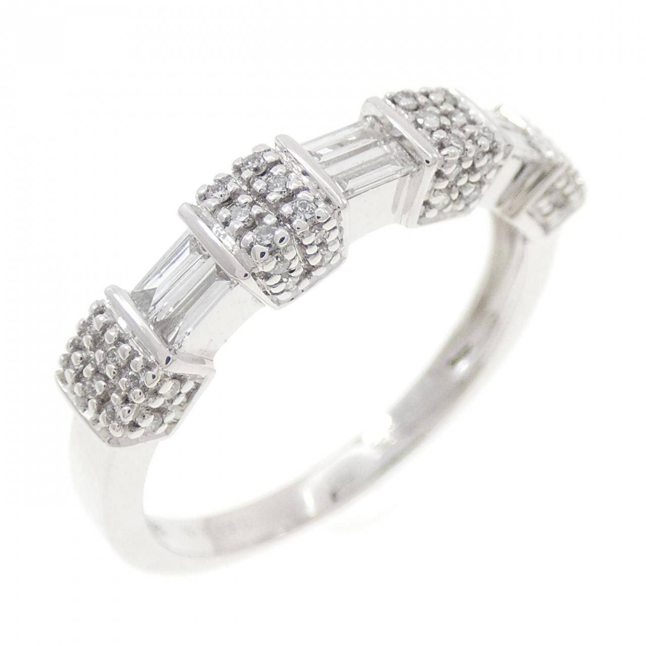 K 18 WG ダイヤモンド リング 0.36 CT