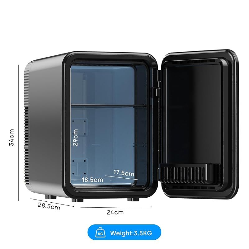 Enventor 冷温庫 10L ブラック Enventor 冷蔵庫 小型 冷温庫 10L 極静音 LCD温度表示 ワンタッチ操作