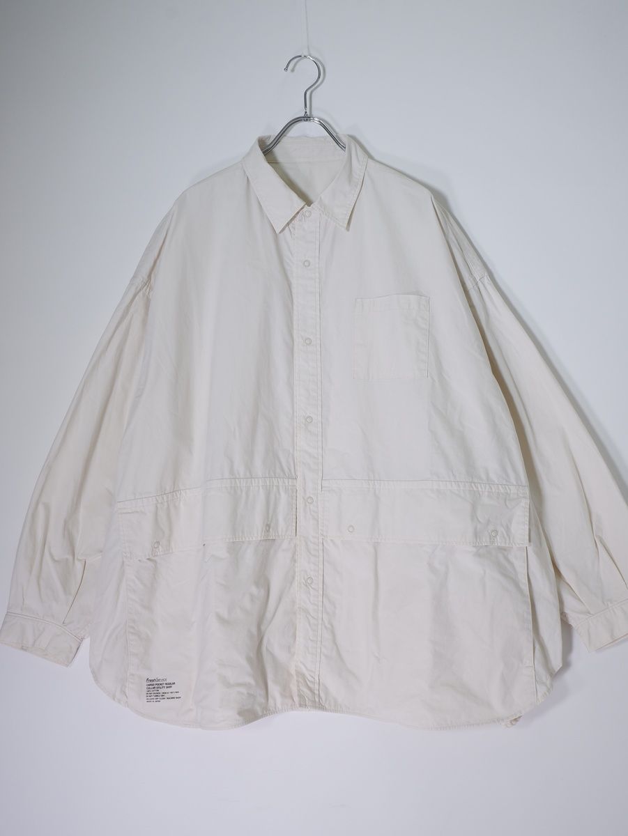 FreshServiceフレッシュサービス FSW-20-SH_01 CARGO POCKET REGULAR COLLAR UTILITY SHIRTカーゴポケット ユーティリティシャツ フリー