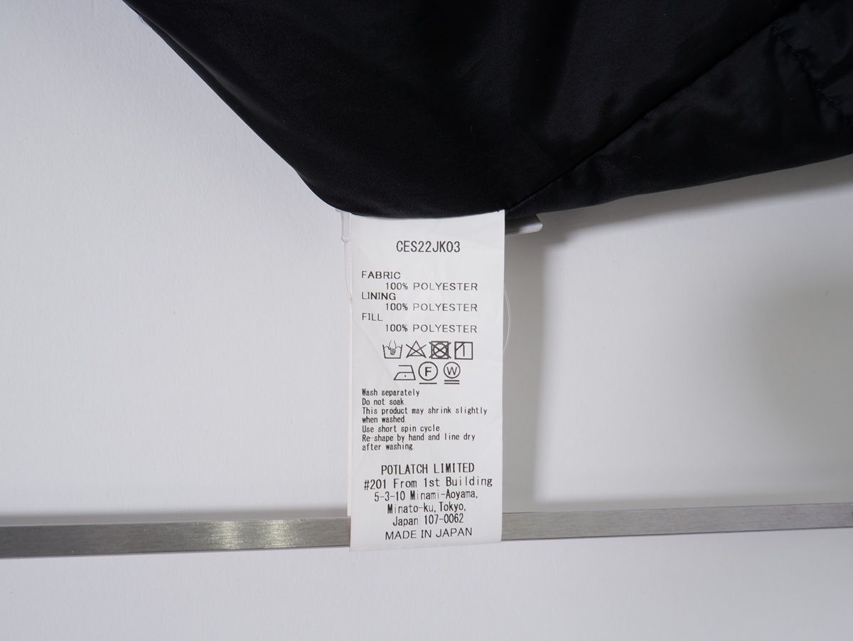 C.E CAVEMPTシーイー 2022AW CONSERVATION HALF ZIP JACKET中綿ハーフ