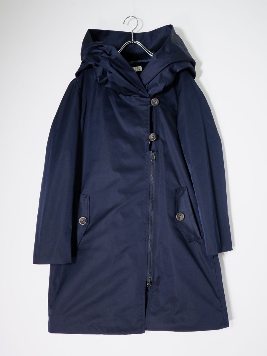 BARNEYS NEWYORKバーニーズ ニューヨーク ボリュームビッグフード ライナー付きAラインコート 40