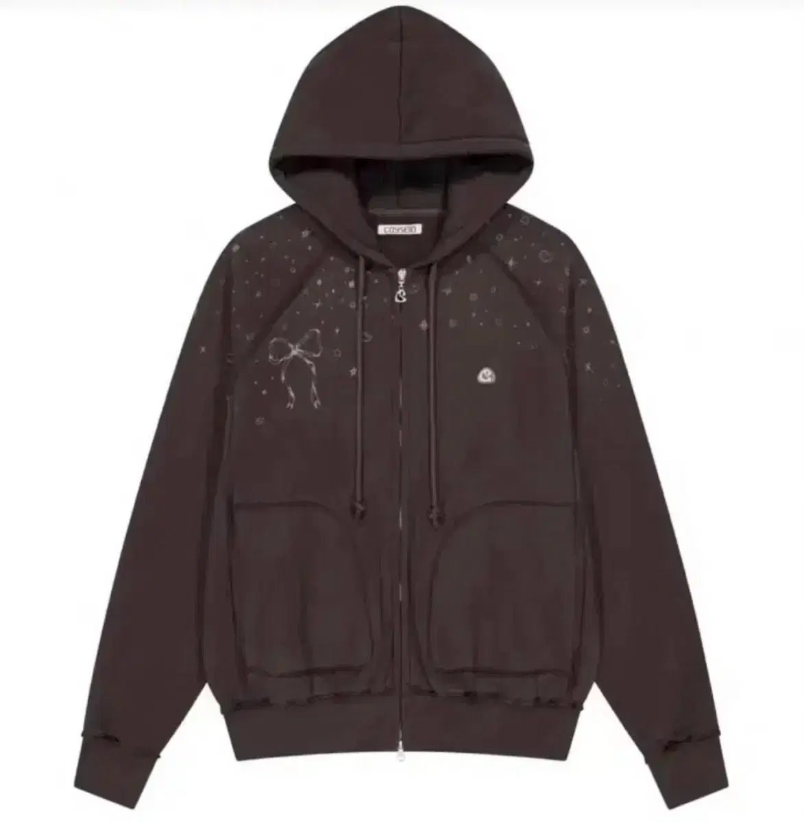 コイッセイオ トゥインクル TWINKLE フーディー ジップアップ ダークブラウン
