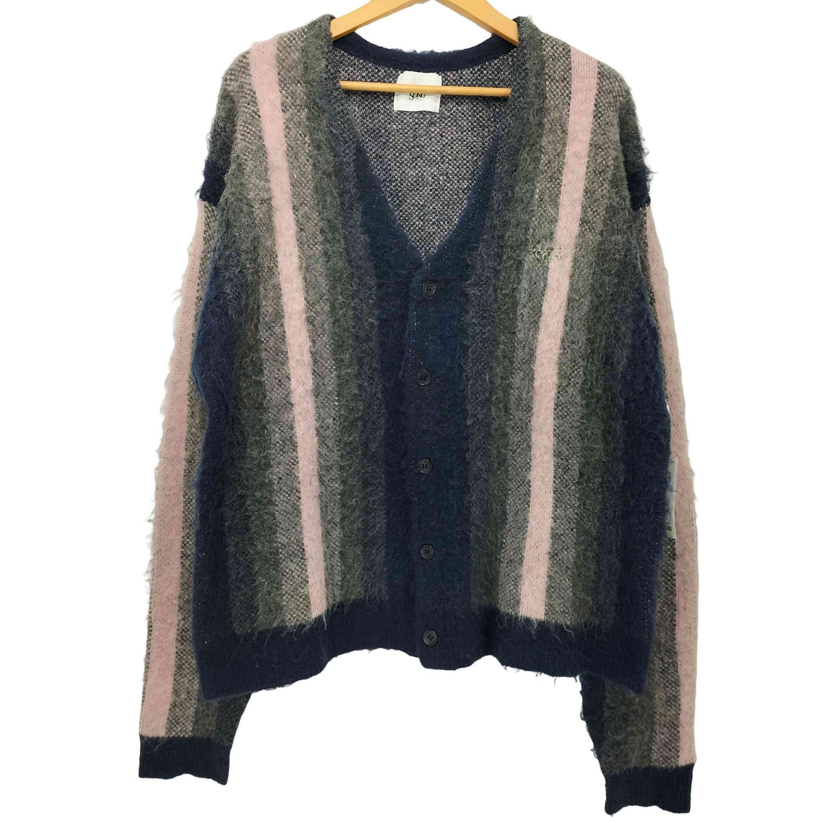 younger song（ヤンガーソング）の「mulch stripe mohair cardigan