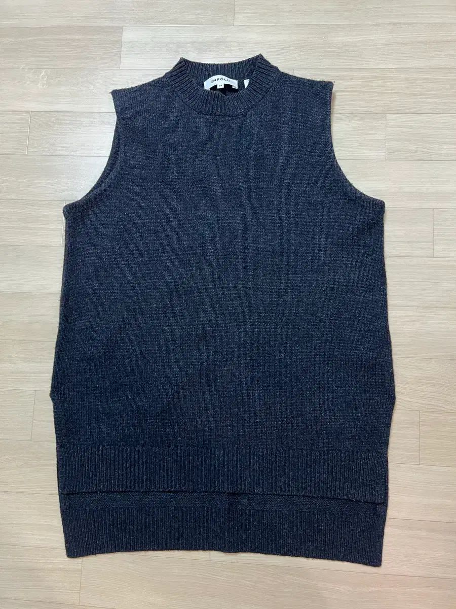 ENFOLD 앙폴드 ニット ベスト ダークグレー 38