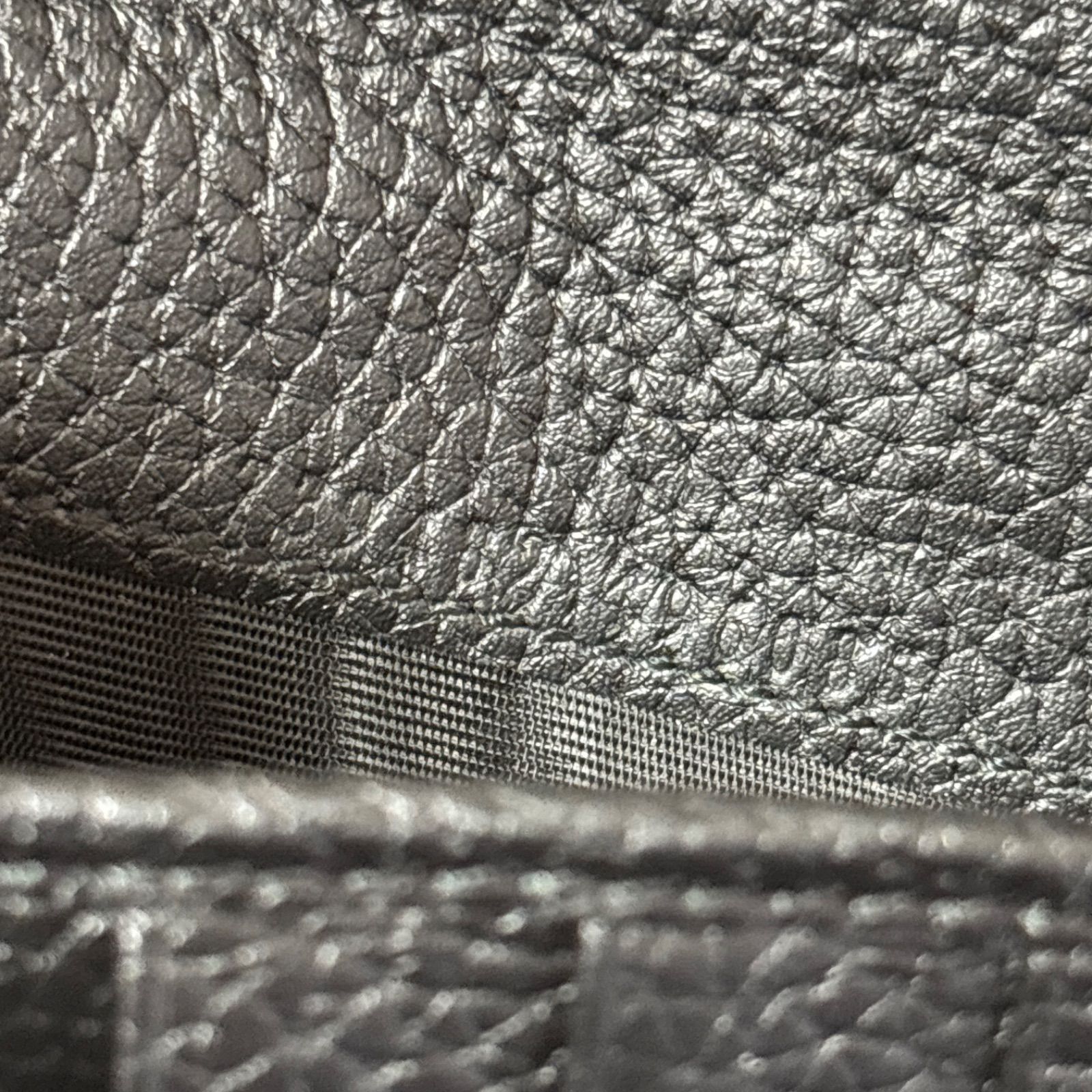 極美品 GUCCI グッチ ジャンボGG ジップウォレット ブラック レザー 