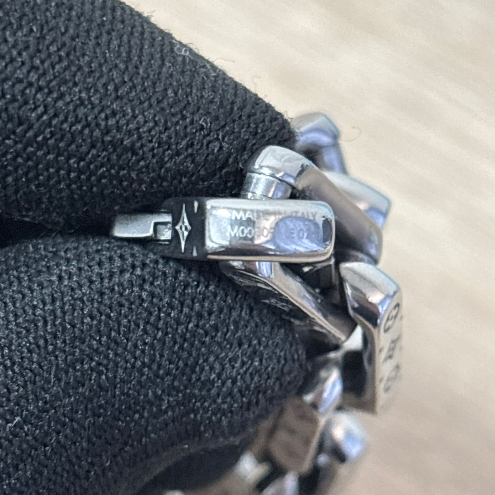 極美品 LOUIS VUITTON ルイヴィトン コリエ ブレスレット シルバー 