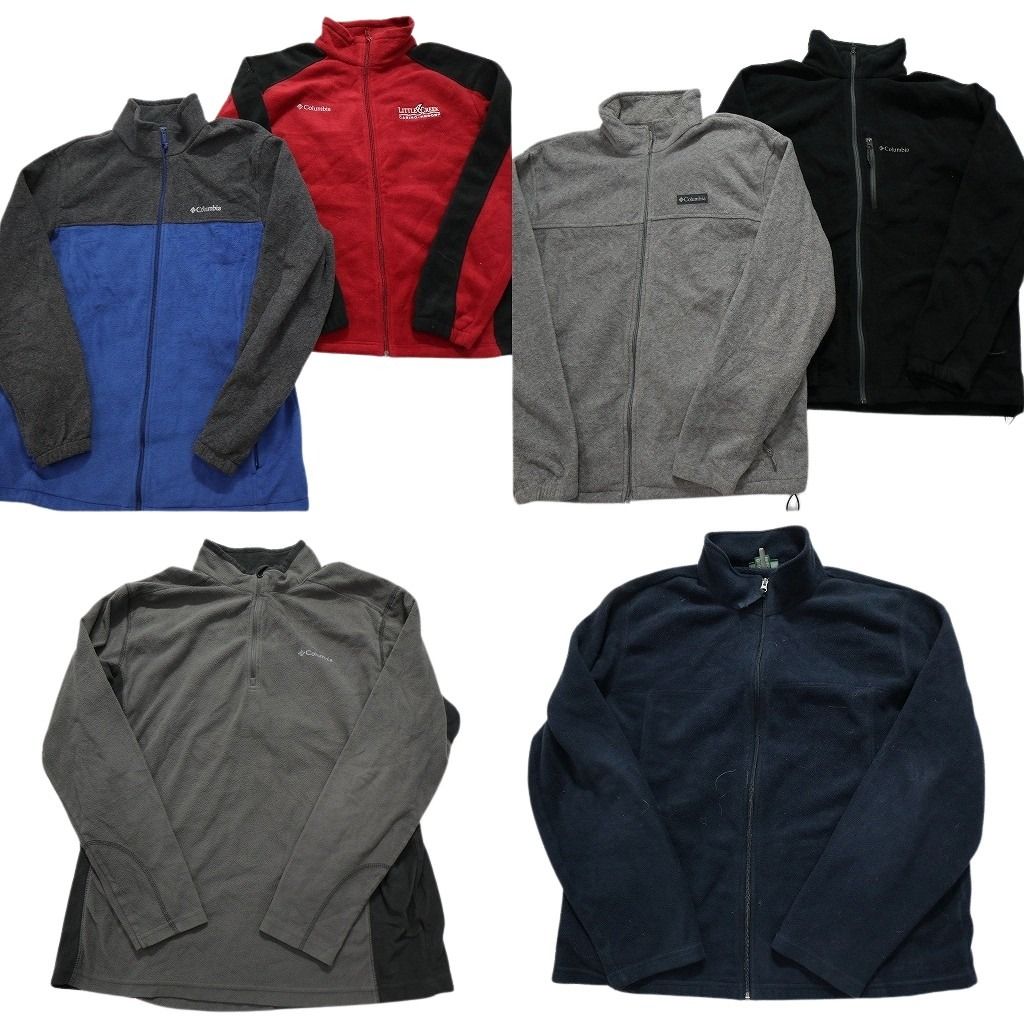 古着卸 まとめ売り アウトドアブランドMIX フリース 6枚セット (メンズ