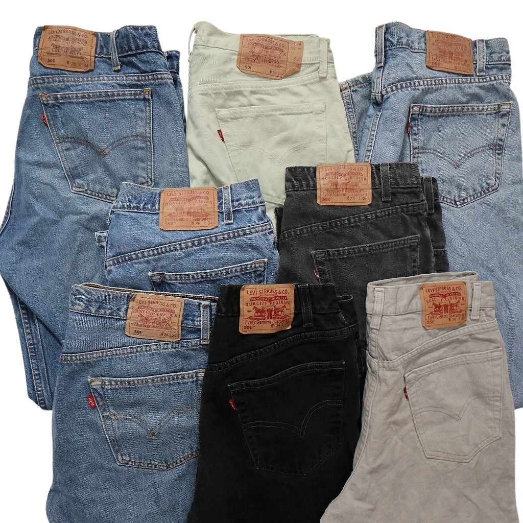 古着卸 まとめ売り リーバイス 紙タグ デニム パンツ 8枚セット