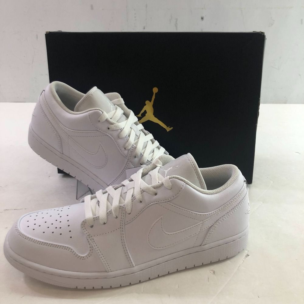 04 w 5500∞ NIKE AIR JORDAN 1 LOW ナイキ エアジョーダン1 ロー 553558-136 トリプルホワイト 29 cm スニーカー