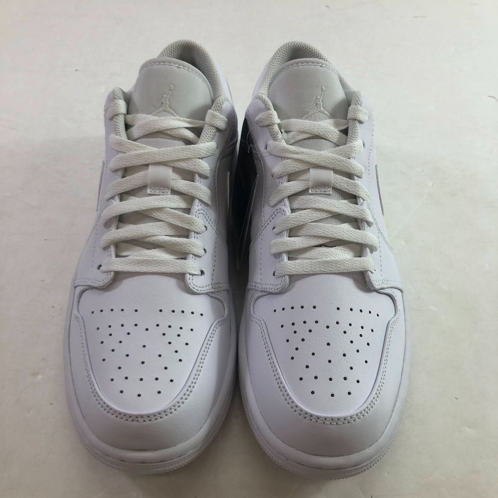 04 w 5500∞ NIKE AIR JORDAN 1 LOW ナイキ エアジョーダン1 ロー 553558 136 トリプルホワイト 29 cm スニーカー