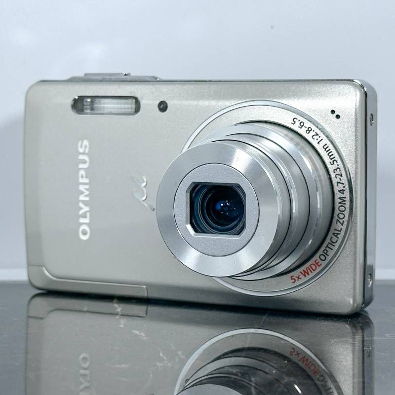 美品】OLYMPUS μ-5010 チタニウムシルバー 1400万画素 26mm広角 光学5