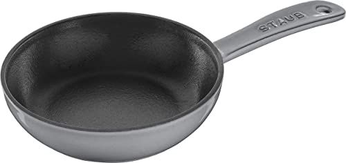 staub ストウブ スキレット グレー 16 cm フライパン ホーロー 鋳物 鉄 IH対応 日本 品 Skillet 40501-145 e 73 a 8302 c