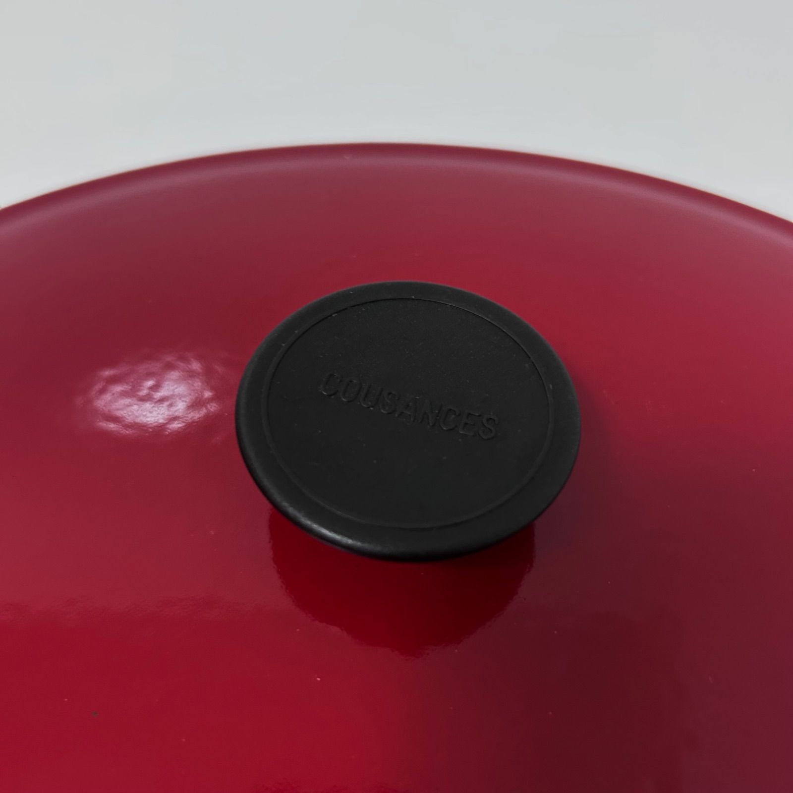 廃盤 クーザンス 特大 オーバル 両手鍋 16インチ ワインレッド 濃い赤 レッド 旧LE CREUSET ル クルーゼ