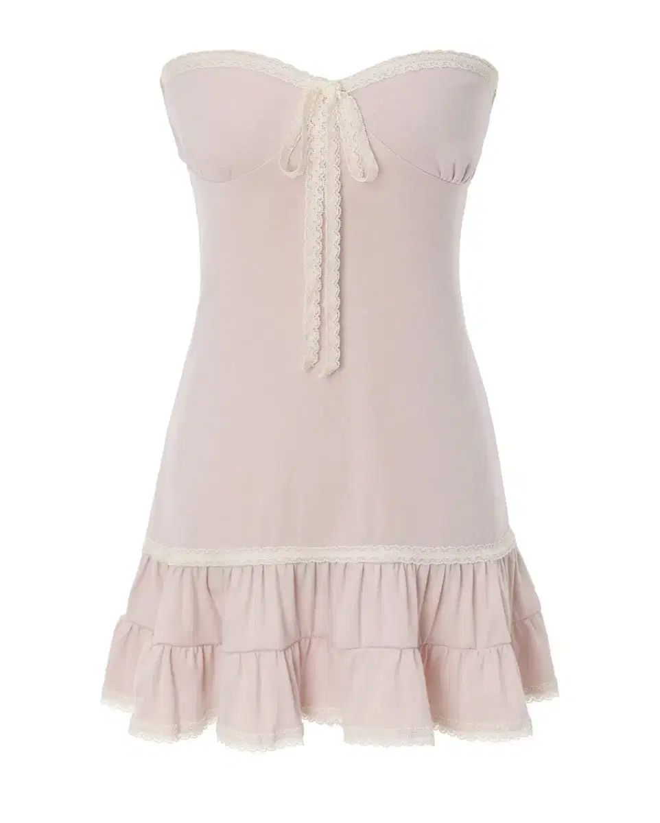 スリータイムズ クレープ チューブ トップス ピンク M