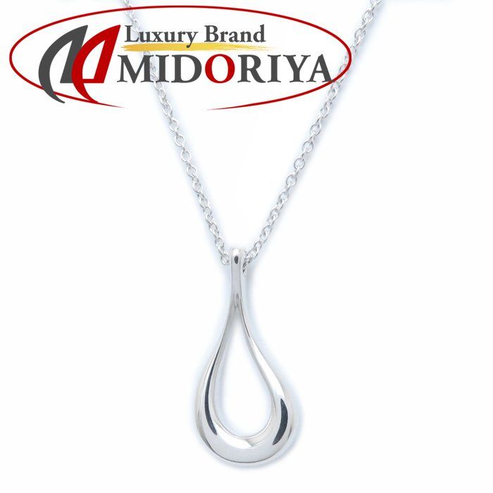 TIFFANY Co ティファニー オープンティアドロップ ネックレス エルサペレッティ シルバー925 レディース 294627 BJ