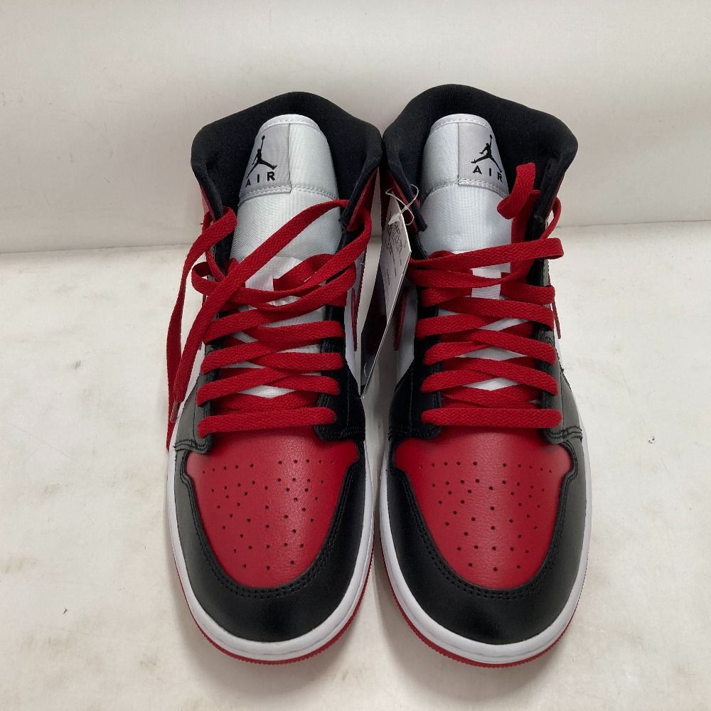 02 w 21011 ナイキ NIKE Women s Air Jordan 1 Mid Bred Toe レッド 28 5 cm ベトナム製 メンズ タグつき 箱あり スニーカー BQ 6472 079 品