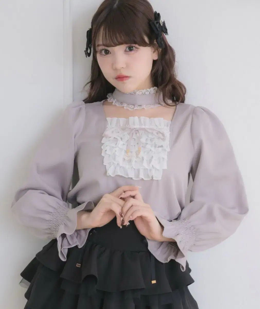 ロジータ メイド ライク フリル チョーカー ブラウス 量産型 地雷系