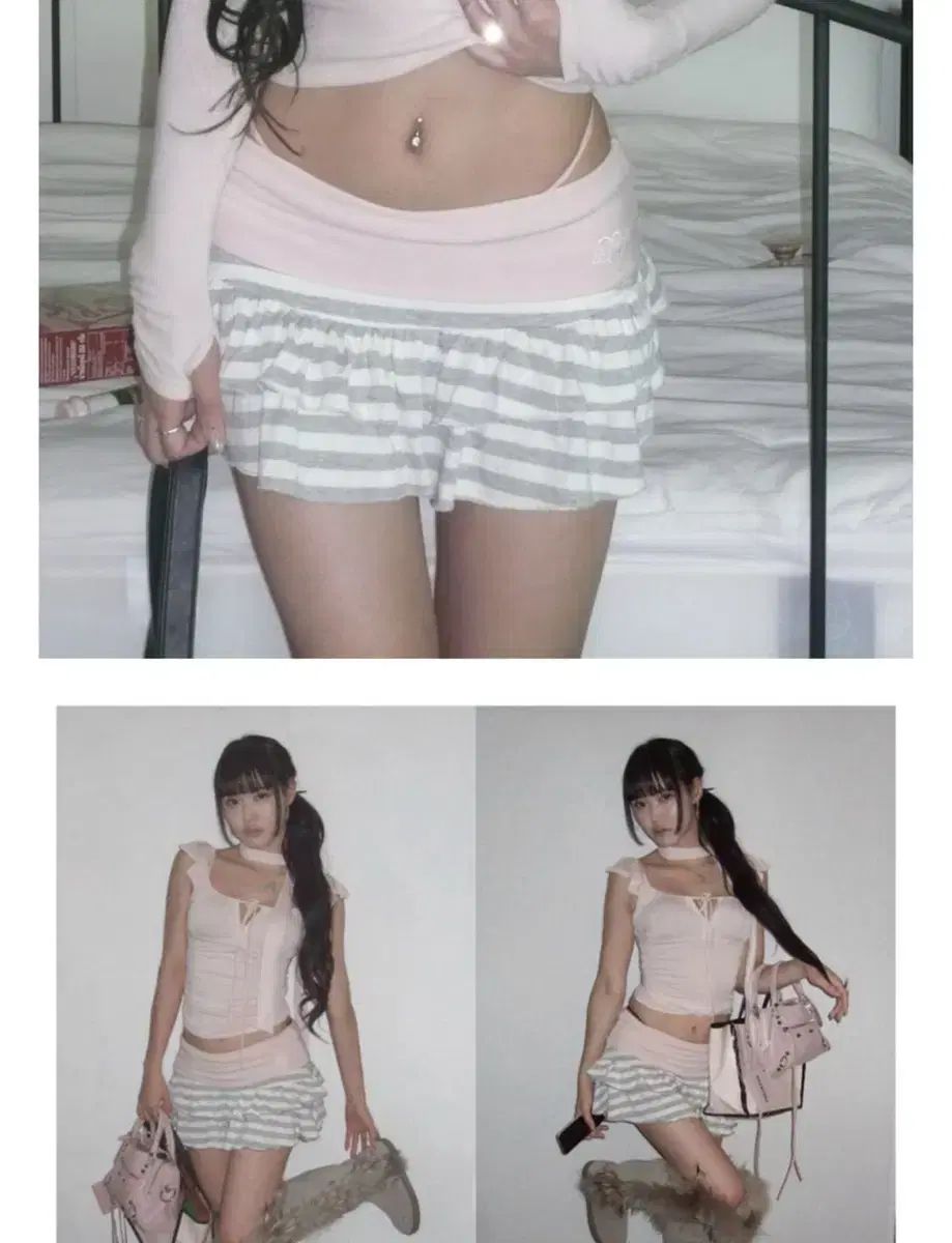 angelnumber 555 ストライプ スカート