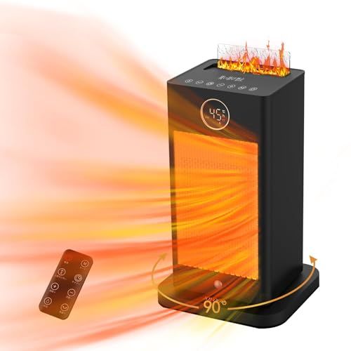 2025冬速暖型 超音波加湿機能 セラミックヒーター 人感センサー セラミックファンヒーター 暖房器具 省エネ 3段送風 1500 W 左右自動首振り 12時間タイマー ECO知能恒温 DCモーター 高濃度マイナスイオン 空気清浄 電気ストーブ 電気ヒーターe