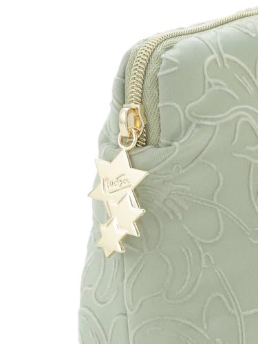 リリー柄フロッキーティッシュポーチe