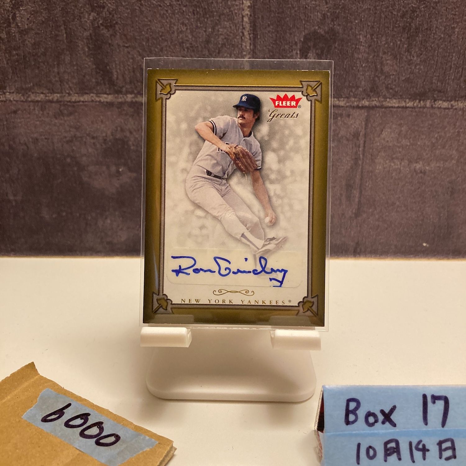 2004 Fleer Greats Ron Guidry 直筆サインカード New York Yankees