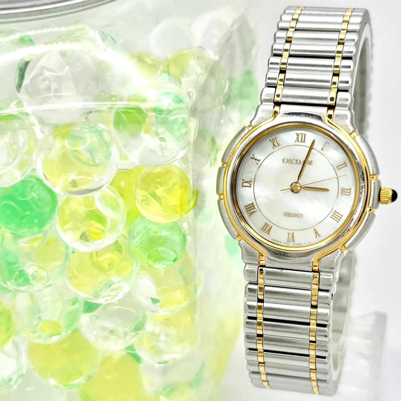 新品電池】SEIKO セイコー EXCELINE エクセリーヌ レディース 腕時計