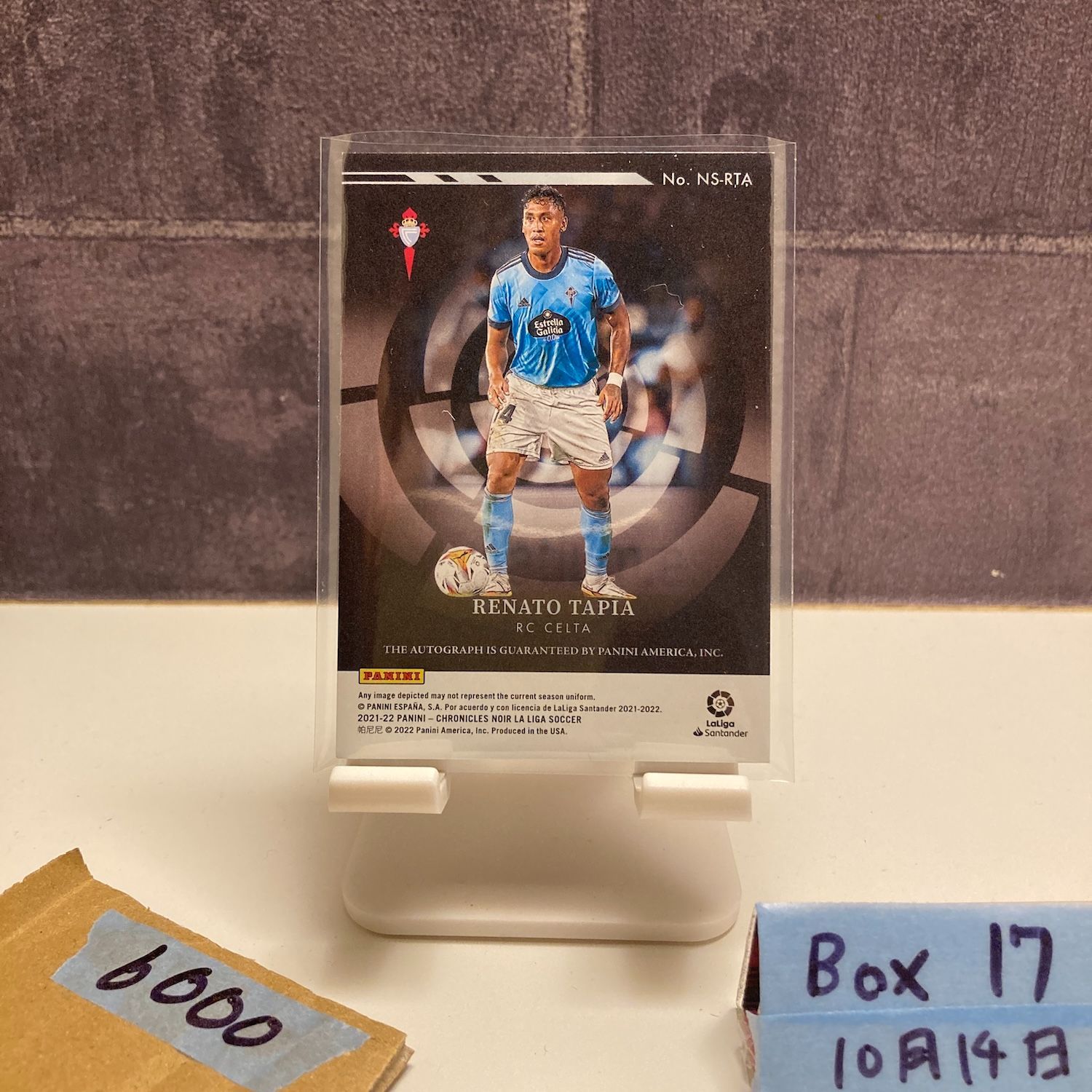 2021-22 Panini Chronicles Noir La Liga Santander Renato Tapia 016