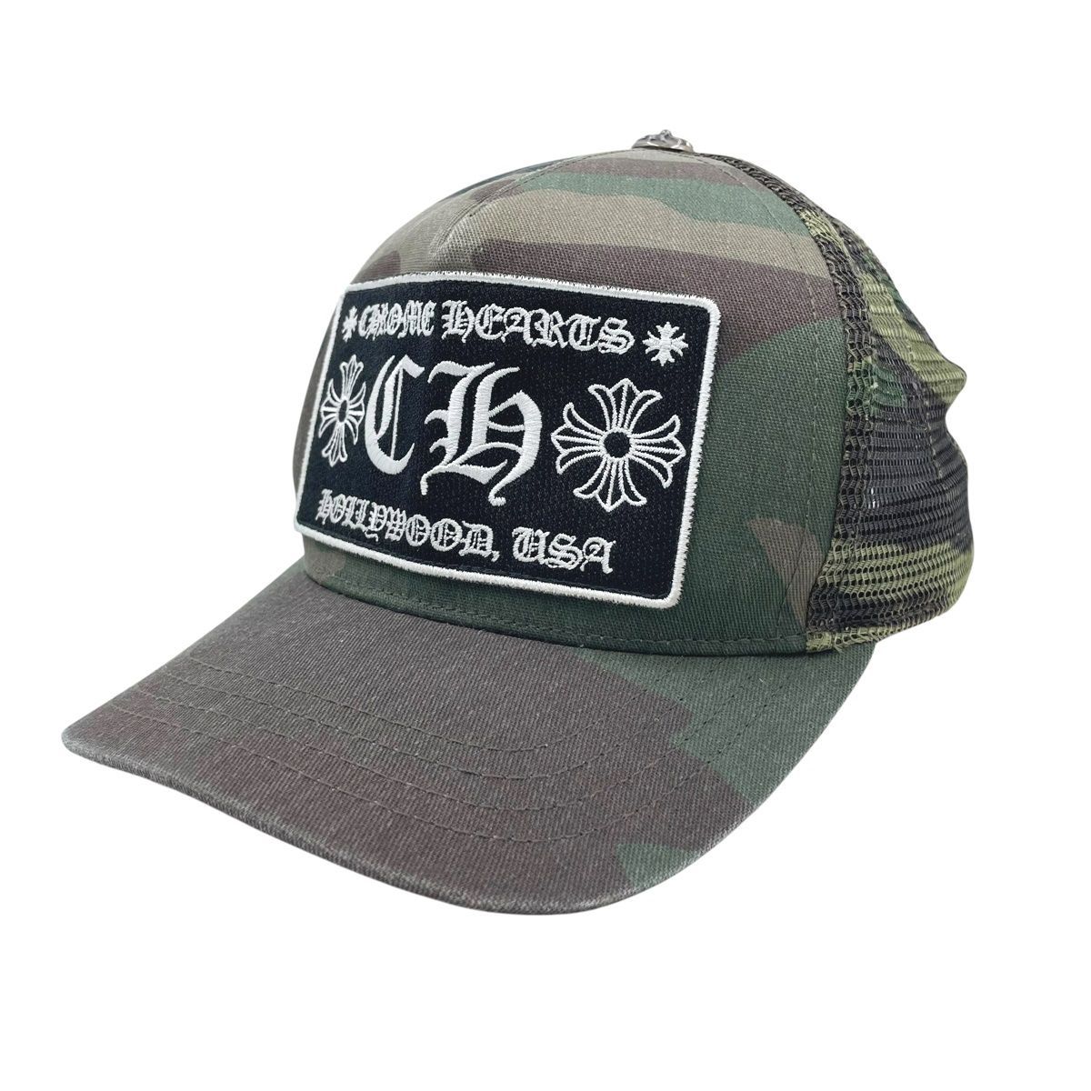 中古】CHROME HEARTS クロムハーツ トラッカーキャップ CH カモフラ CH