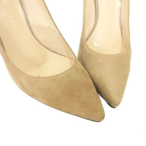 銀座かねまつ GINZA Kanematsu スエード ポインテッドトゥ パンプス