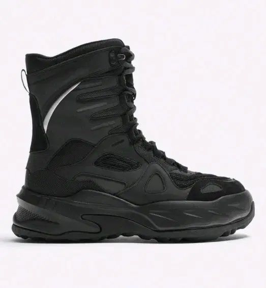 265 ブラック ウォーカーブーツ アンクル ブーツ ハイトップ スニーカー 2105 320