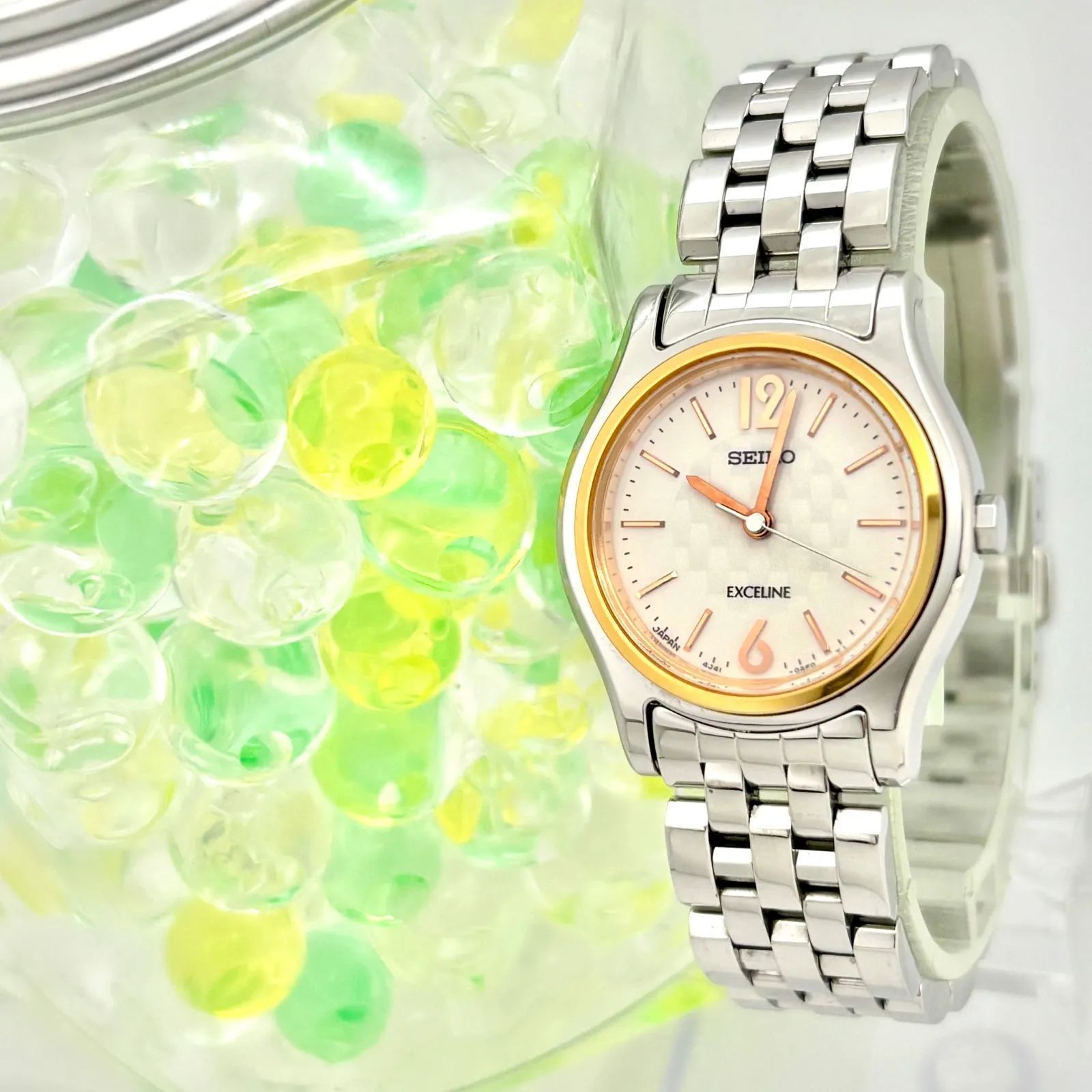 新品電池】SEIKO セイコー EXCELINE エクセリーヌ レディース 腕時計