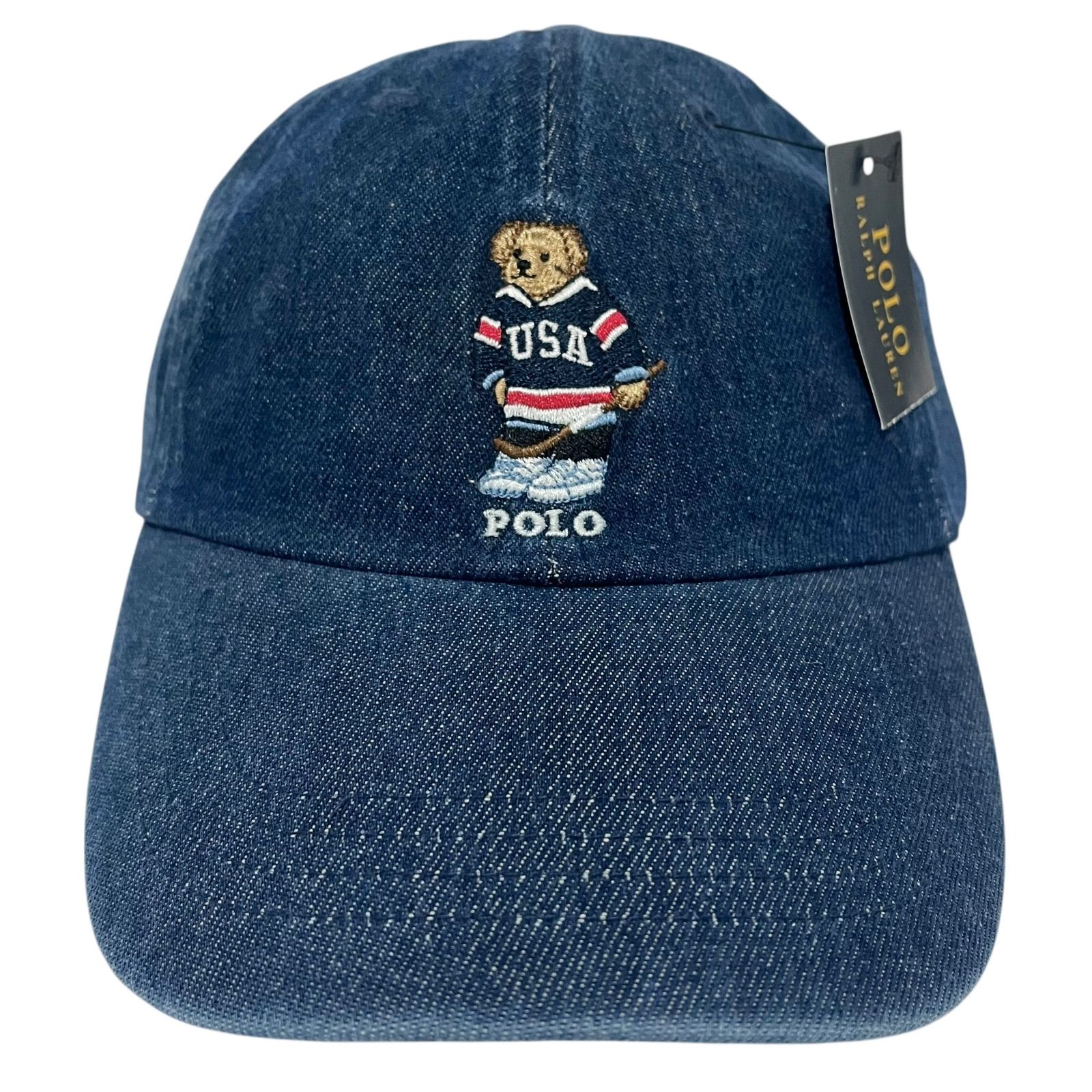 新品】Polo Ralph Lauren ラルフローレン ポロベア デニム キャップ