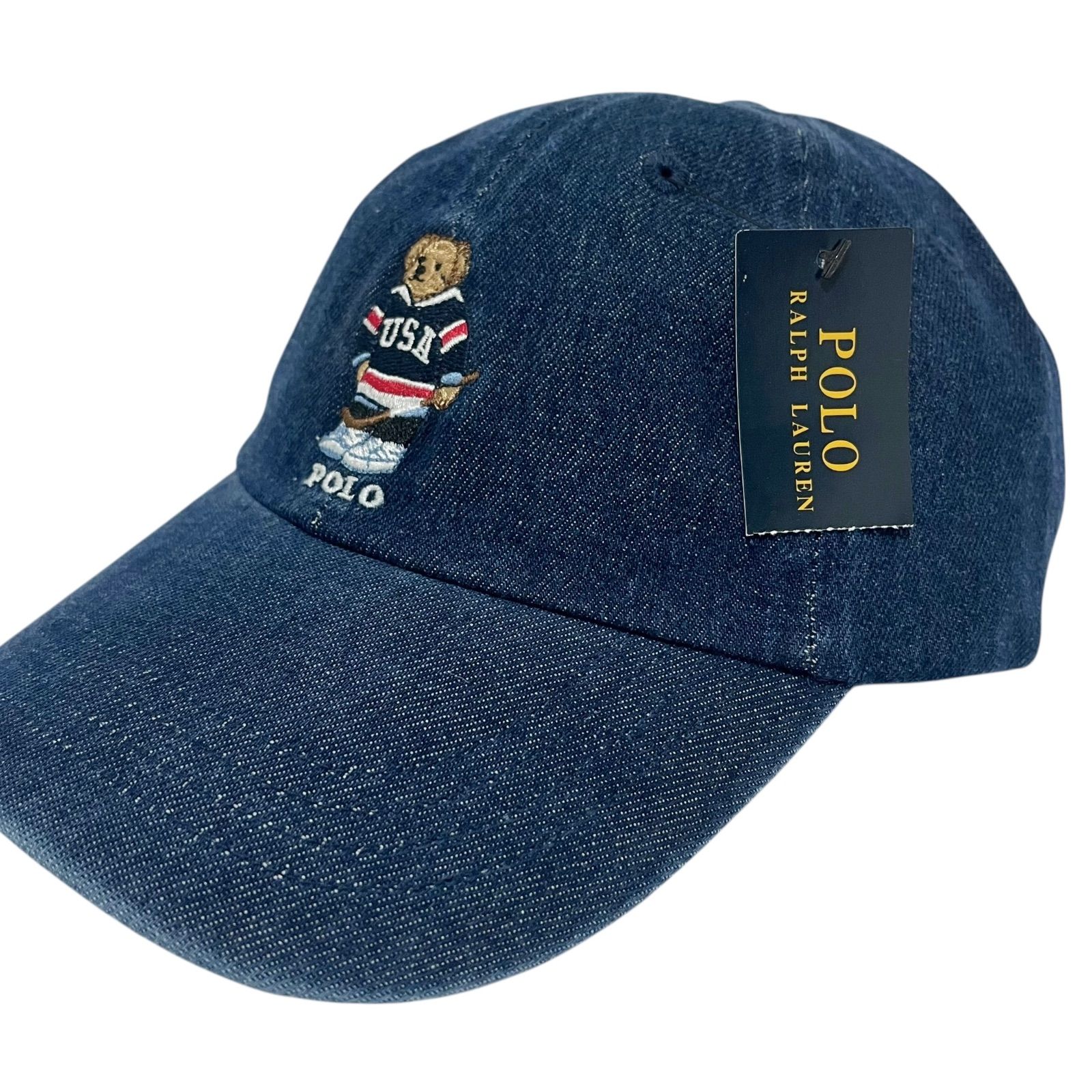 新品】Polo Ralph Lauren ラルフローレン ポロベア デニム キャップ