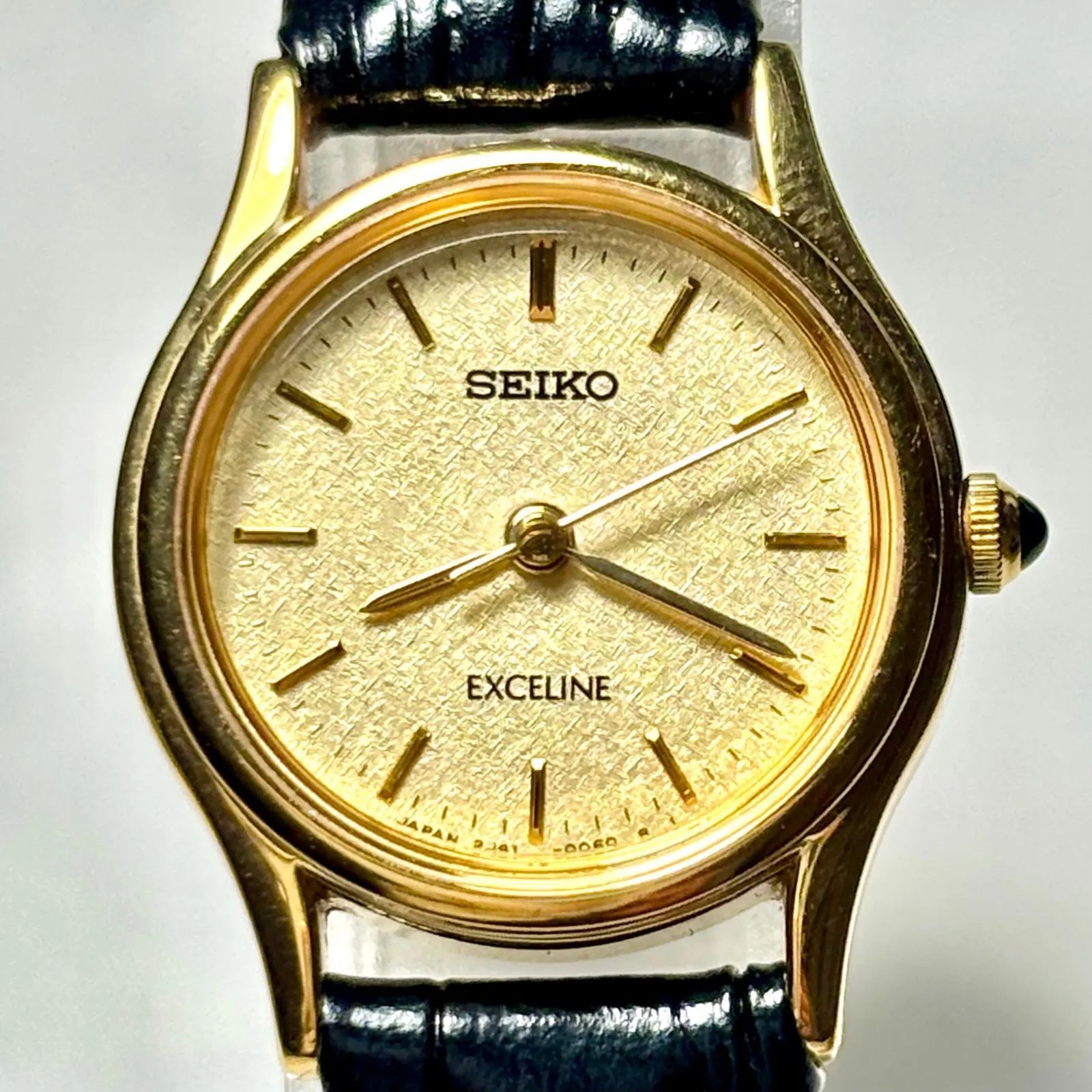 美品/新品電池】SEIKO セイコー EXCELINE エクセリーヌ ゴールド