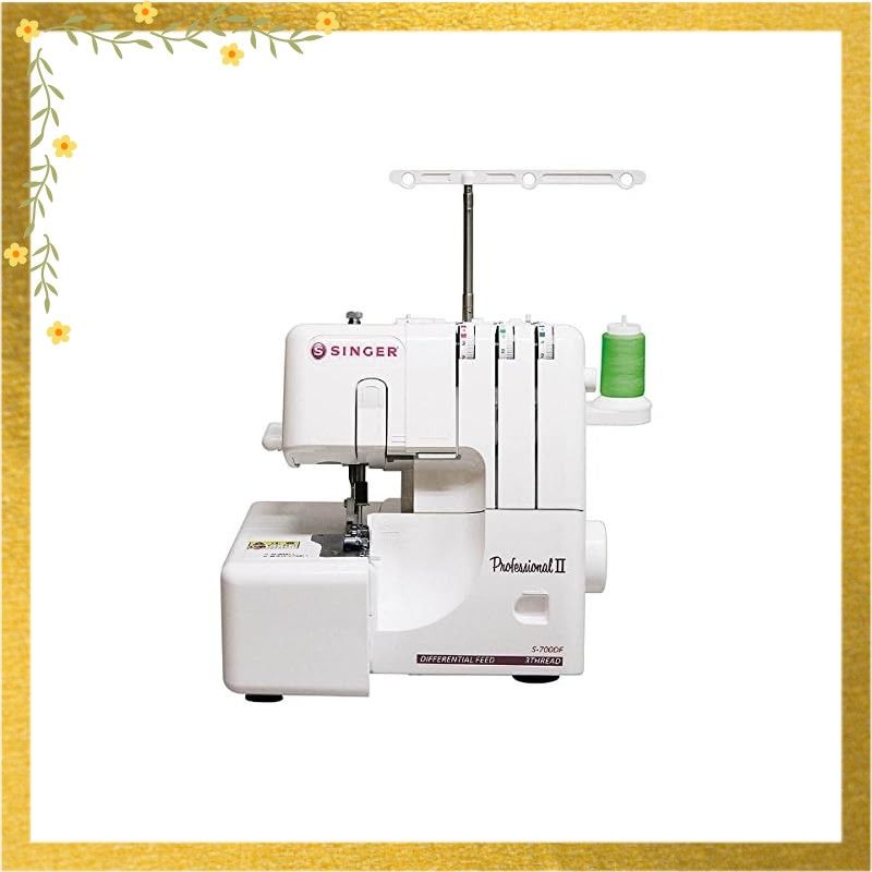 SINGERシンガー プロフェッショナル2 1本針3本糸ロックミシン フットコントローラー式 S 700 DF ホワイト 0