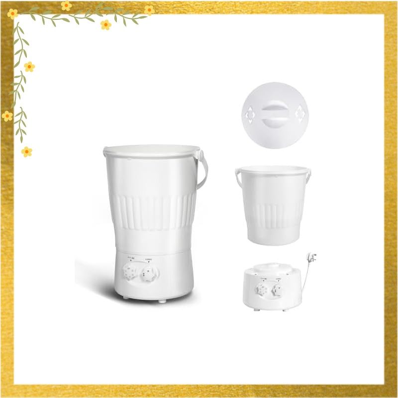 小型洗濯機 ミニ バケツ洗濯機 バケツウォッシャー ウォッシュボーイ コンパクト 靴洗い 子供 ペット ユニフォーム 白 0