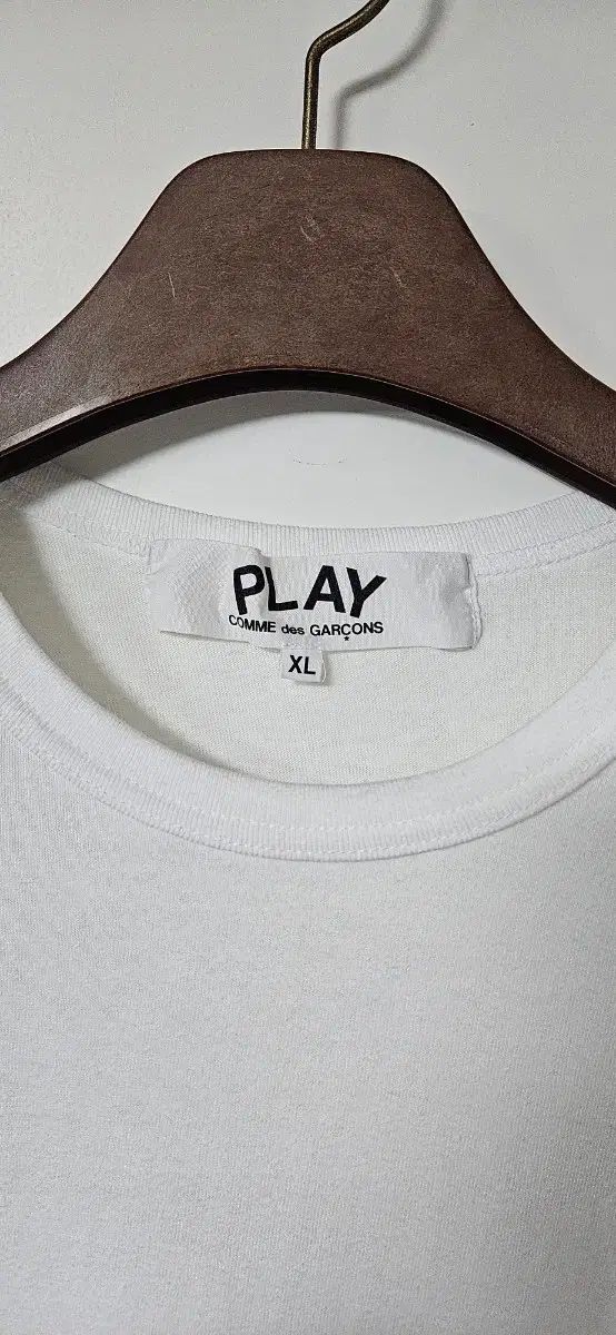 XL 꼼데가르송 ワッペン ダブル レッド ハート 半袖 Tシャツ