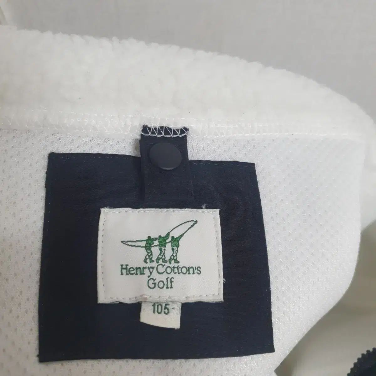ヘンリーコットンズ ゴルフ メンズ シープスキン ボアジャケット アイボリー XL 105